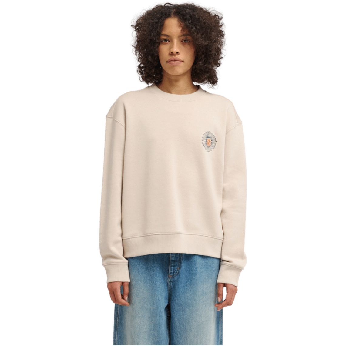 2026 Element Womens Dandelion Crew Sweatshirt ELJSF00137 - Oat Milk